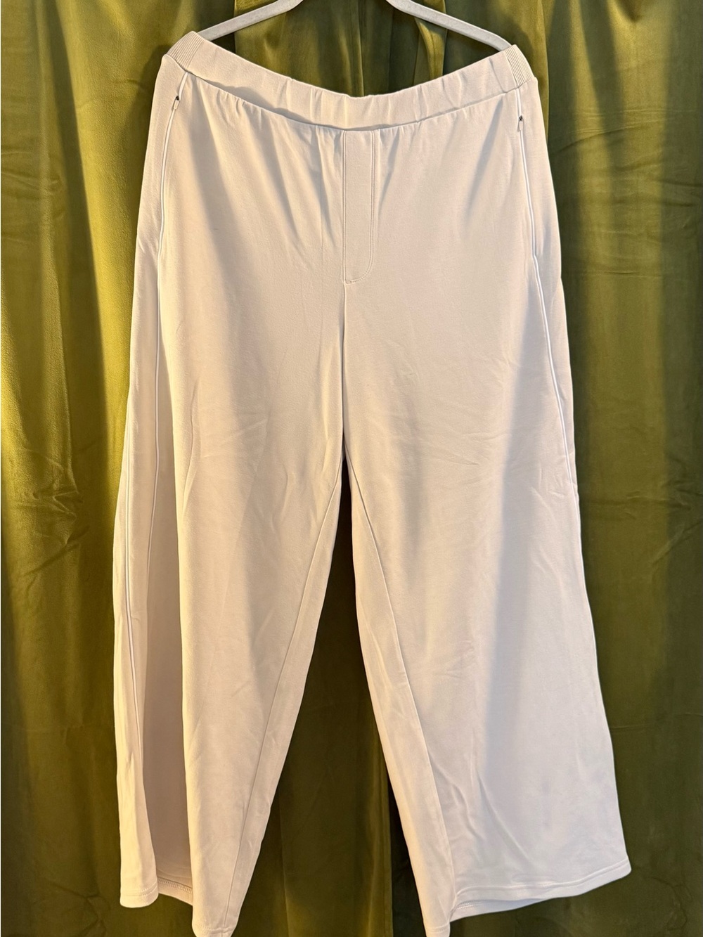 Women’s Aerie Wide-Leg Casual Pants in Cream